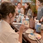 pottery painting workshop with family at maldives