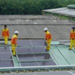 installation of solar panels